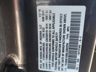 2020 Honda CR-V Touring z VIN 7FARW1H95LE002254, wystawiony jako Copart lot #42535505 z przebiegiem 77 004 mil mil oraz Szkoda całkowita • Salvage title. Historia ofert i sprzedaży dostępna na DreamBid. Obrazek 14.