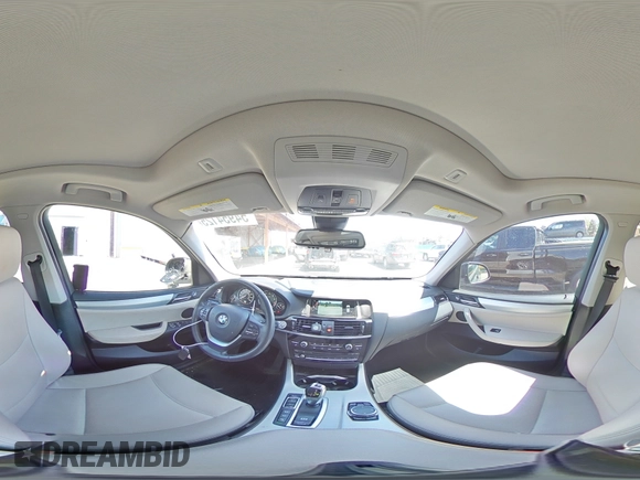 2016 BMW X3 xDrive28i z VIN 5UXWX9C54G0D81378, wystawiony jako Copart lot #54954125 z przebiegiem 83 478 mil mil oraz Szkoda całkowita • Salvage title. Historia ofert i sprzedaży dostępna na DreamBid. Obrazek 14.