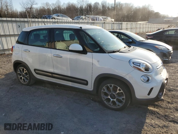 2014 FIAT 500L Trekking with VIN ZFBCFADH8EZ021086, listed as a Copart auction lot 47660075 with 78,250 mi miles and Clean Title. Bid and sale history available at DreamBid. Image 4.