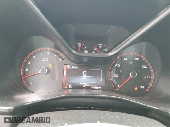 2016 GMC Canyon 4WD SLE with VIN 1GTG6CE37G1162083, listed as a Copart auction lot 72195474 with 94,869 mi miles and Salvage Title. Bid and sale history available at carsss.com. Image 9.
