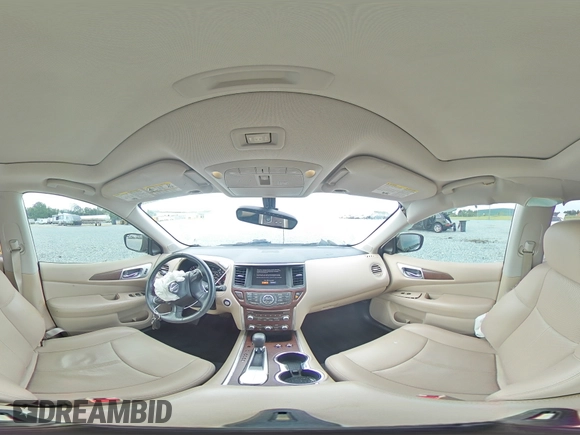 2017 Nissan Pathfinder Platinum with VIN 5N1DR2MN0HC613086, listed as a Copart auction lot 58055945 with 165,759 mi miles and Salvage title. Bid and sale history available at DreamBid. Image 16.