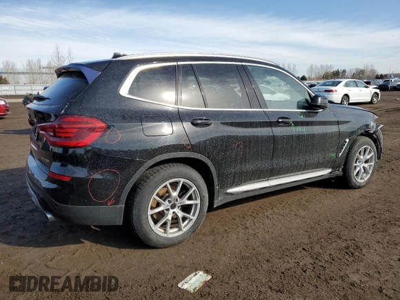 2020 BMW X3 xDrive30i with VIN 5UXTY5C09L9B72382, listed as a Copart auction lot 46698735 with 112,118 mi miles and Clean Title. Bid and sale history available at DreamBid. Image 3.