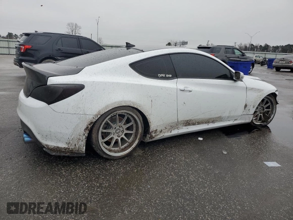 2016 Hyundai Genesis Coupe 3.8L Base with VIN KMHHT6KJ4GU133295, listed as a Copart auction lot 45141395 with 119,991 mi miles and Salvage Title. Bid and sale history available at carsss.com. Image 3.