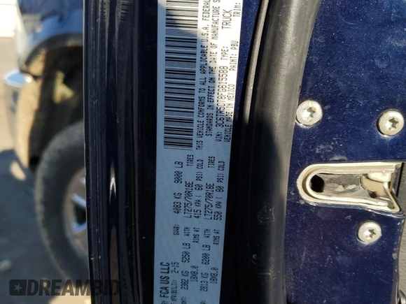 2015 Ram 2500 Tradesman with VIN 3C6TR5CT8FG615588, listed as a Copart auction lot 47566295 with 146,258 mi miles and Salvage Title. Bid and sale history available at carsss.com. Image 12.
