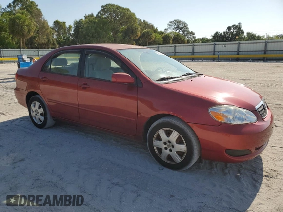 2008 Toyota Corolla CE with VIN 1NXBR32E68Z033223, listed as a Copart auction lot 55874055 with 156,500 mi miles and Clean Title. Bid and sale history available at DreamBid. Image 4.
