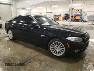 2012 BMW 5 Series 535i xDrive with VIN WBAFU7C56CDU63026, listed as a Copart auction lot 87436144 with 138,808 mi miles and Salvage Title. Bid and sale history available at DreamBid. Image 4.
