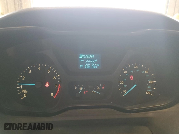 2016 Ford Transit Cargo with VIN 1FTYE1ZM1GKA44183, listed as a Copart auction lot 59685045 with 106,156 mi miles and Salvage title. Bid and sale history available at DreamBid. Image 9.