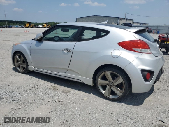 2014 Hyundai Veloster Turbo with VIN KMHTC6AE4EU182833, listed as a Copart auction lot 58911035 with 162,752 mi miles and Salvage title. Bid and sale history available at DreamBid. Image 2.