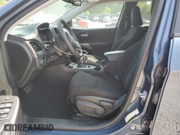 2021 Jeep Cherokee Latitude with VIN 1C4PJMCB5MD193647, listed as a Copart auction lot 58806815 with 10,690 mi miles and Salvage title. Bid and sale history available at DreamBid. Image 7.
