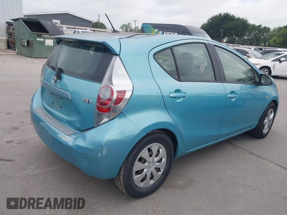 2012 Toyota Prius One with VIN JTDKDTB33C1021767, listed as a IAAI auction lot 42466233 with 159,372 mi miles and . Bid and sale history available at DreamBid. Image 4.