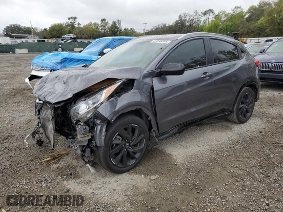 2022 Honda HR-V Sport with VIN 3CZRU6H11NM746158, listed as a Copart auction lot 50223225 with 45,470 mi miles and Salvage Title. Bid and sale history available at carsss.com. Image 1.