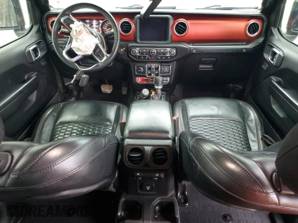 2021 Jeep Wrangler Unlimited Rubicon with VIN 1C4JJXFM3MW555919, listed as a Copart auction lot 81666124 with 51,188 mi miles and Salvage Title. Bid and sale history available at carsss.com. Image 8.