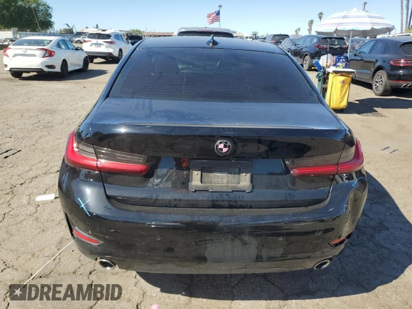 2021 BMW 3 Series 330i with VIN 3MW5R1J05M8B76650, listed as a Copart auction lot 46720195 with 41,414 mi miles and Salvage Title. Bid and sale history available at carsss.com. Image 6.