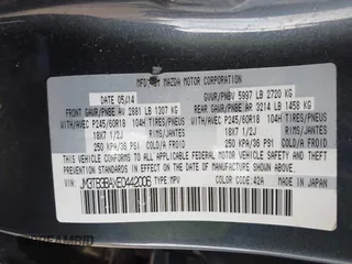 2014 Mazda CX-9 Sport with VIN JM3TB3BAXE0442006, listed as a IAAI auction lot 41430742 with 82,682 mi miles and . Bid and sale history available at DreamBid. Image 9.
