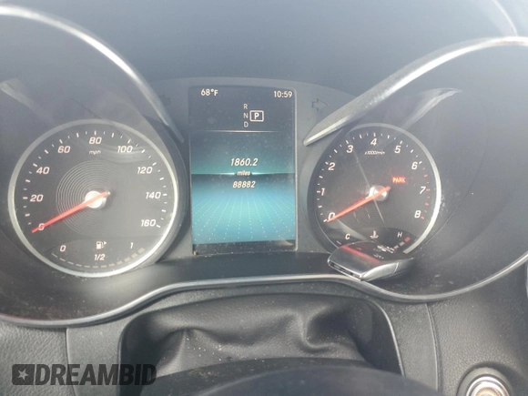 2020 Mercedes-Benz GLC 300 with VIN WDC0G8DB3LF715789, listed as a Copart auction lot 65291895 with 88,882 mi miles and Salvage title. Bid and sale history available at DreamBid. Image 9.