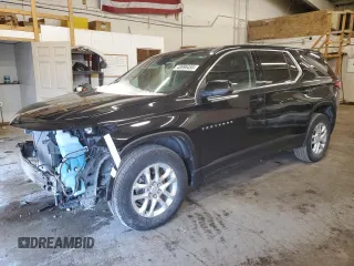 2021 Chevrolet Traverse LS with VIN 1GNEVFKW2MJ115590, listed as a Copart auction lot 45996455 with 38,944 mi miles and Salvage Title. Bid and sale history available at carsss.com. Image 1.