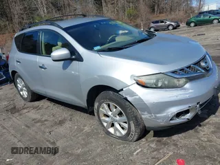 2013 Nissan Murano SV with VIN JN8AZ1MW8DW306434, listed as a IAAI auction lot 41852436 with 189,219 mi miles and . Bid and sale history available at DreamBid. Image 1.
