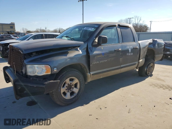 2004 Dodge Ram 2500 SLT with VIN 3D7KA28C54G240684, listed as a Copart auction lot 86388774 with 295,574 mi miles and Salvage Title. Bid and sale history available at carsss.com. Image 1.