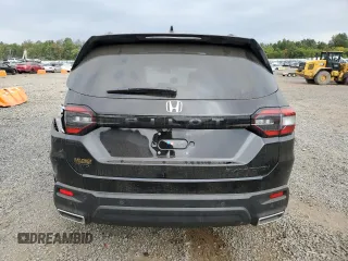 2025 Honda Pilot Black Edition with VIN 5FNYG1H92SB036901, listed as a Copart auction lot 75697454 with 5,994 mi miles and Salvage Title. Bid and sale history available at carsss.com. Image 6.