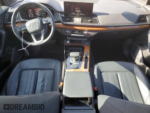 2023 Audi Q5 S line Premium Plus with VIN WA1EAAFYXP2172518, listed as a Copart auction lot 53387225 with 20,934 mi miles and Salvage title. Bid and sale history available at DreamBid. Image 8.