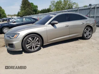 2019 Audi A6 Premium Plus with VIN WAUL2AF22KN103929, listed as a Copart auction lot 55290965 with 62,732 mi miles and Salvage title. Bid and sale history available at DreamBid. Image 1.