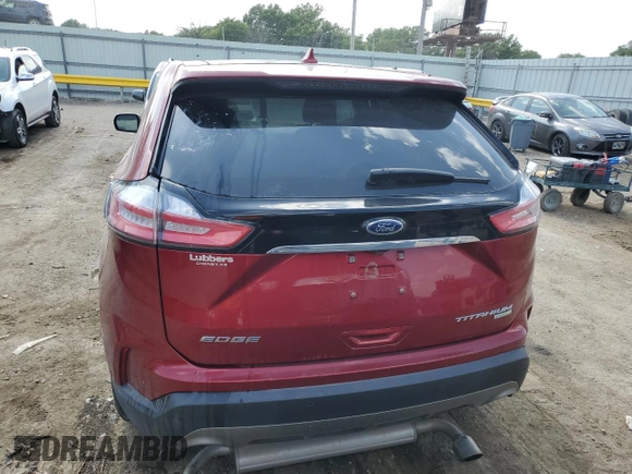 2019 Ford Edge Titanium z VIN 2FMPK3K97KBB49427, wystawiony jako Copart lot #57765745 z przebiegiem 43 656 mil mil oraz Szkoda całkowita • Salvage title. Historia ofert i sprzedaży dostępna na DreamBid. Obrazek 6.