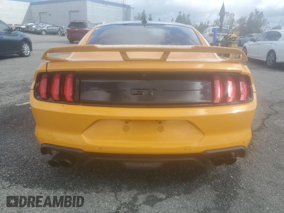 2022 Ford Mustang GT with VIN 1FA6P8CF8N5142200, listed as a Copart auction lot 45056715 with 40,672 mi miles and Salvage Title. Bid and sale history available at carsss.com. Image 6.