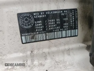 2012 Volkswagen GTI с VIN WVWHV7AJ6CW137871, выставлен на аукционе Copart как лот 52396575 с пробегом 246 663 миль миль и Списание • Salvage title. История ставок и продаж доступна на DreamBid. Изображение 12.
