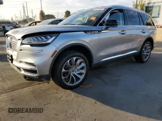2023 Lincoln Aviator Standard z VIN 5LM5J6XC9PGL01432, wystawiony jako Copart lot #86017864 z przebiegiem Nie podano mil oraz Szkoda całkowita • Salvage title. Historia ofert i sprzedaży dostępna na DreamBid. Obrazek 1.