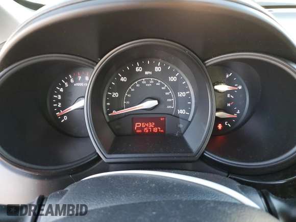 2016 Kia Rio LX with VIN KNADM4A39G6689997, listed as a Copart auction lot 46928295 with 157,187 mi miles and Salvage Title. Bid and sale history available at carsss.com. Image 9.