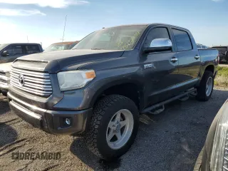 2016 Toyota Tundra Platinum z VIN 5TFGW5F11GX211574, wystawiony jako Copart lot #75138854 z przebiegiem 58 044 mil mil oraz Szkoda całkowita • Salvage title. Historia ofert i sprzedaży dostępna na DreamBid. Obrazek 1.