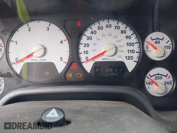 2006 Dodge Ram 2500 SLT with VIN 1D7KS28C16J172981, listed as a IAAI auction lot 41807076 with 350,498 mi miles. Bid and sale history available at carsss.com. Image 7.