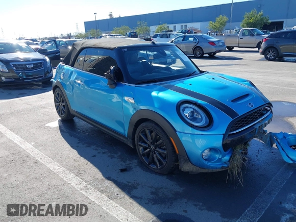 2019 MINI Convertible Cooper S with VIN WMWWG9C50K3J31011, listed as a IAAI auction lot 41332186 with 82,105 mi miles. Bid and sale history available at carsss.com. Image 17.