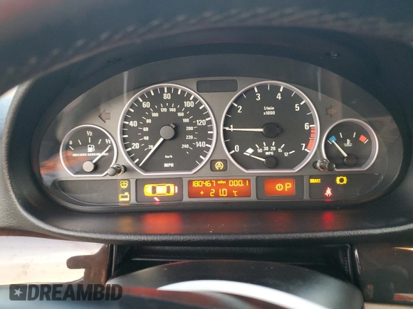 2001 BMW 3 Series 330i with VIN WBAAV53421FJ71992, listed as a Copart auction lot 85248964 with 180,467 mi miles and Salvage Title. Bid and sale history available at carsss.com. Image 9.