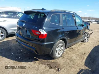 2006 BMW X3 3.0i with VIN WBXPA934X6WD26835, listed as a IAAI auction lot 41872807 with 182,407 mi miles. Bid and sale history available at carsss.com. Image 4.