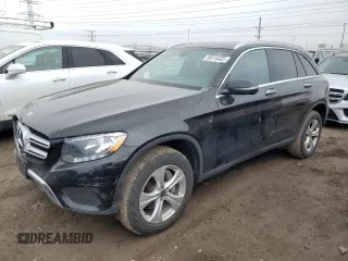 2017 Mercedes-Benz GLC with VIN WDC0G4KB5HF244893, listed as a Copart auction lot 50316485 with 122,424 mi miles and Salvage Title. Bid and sale history available at carsss.com. Image 1.
