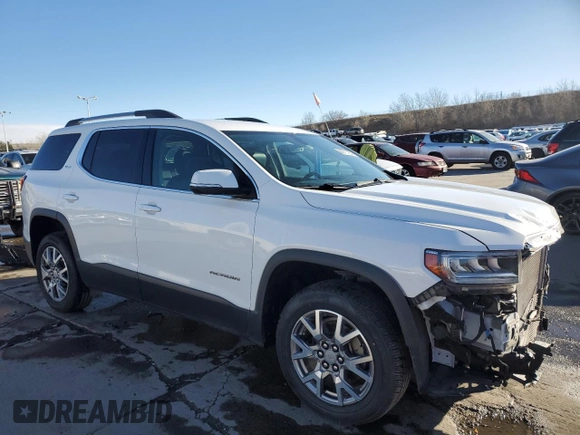 2020 GMC Acadia SLT with VIN 1GKKNML47LZ180484, listed as a Copart auction lot 86711264 with 54,643 mi miles and Salvage Title. Bid and sale history available at DreamBid. Image 4.
