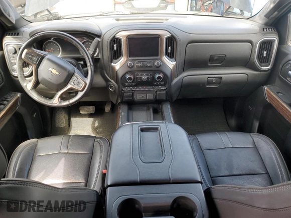 2019 Chevrolet Silverado 1500 High Country with VIN 1GCUYHEL6KZ236050, listed as a Copart auction lot 52505285 with 105,462 mi miles and Salvage Title. Bid and sale history available at carsss.com. Image 8.