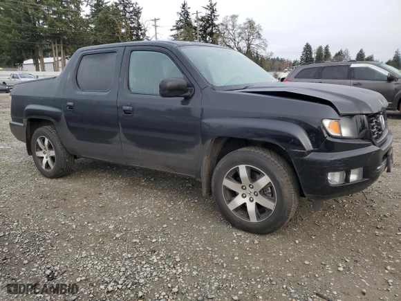 2014 Honda Ridgeline SE with VIN 5FPYK1F68EB012928, listed as a Copart auction lot 48702365 with 124,359 mi miles and Salvage Title. Bid and sale history available at carsss.com. Image 4.