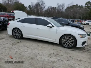 2019 Audi A6 Premium Plus with VIN WAUL2AF22KN098957, listed as a Copart auction lot 45488805 with 90,444 mi miles and Salvage Title. Bid and sale history available at carsss.com. Image 4.