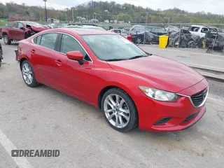2015 Mazda 6 i Touring with VIN JM1GJ1V5XF1213756, listed as a IAAI auction lot 41943777 with 105,736 mi miles. Bid and sale history available at carsss.com. Image 1.