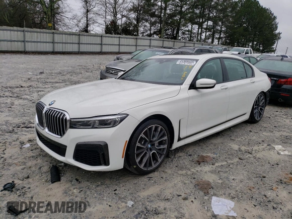 2020 BMW 7 Series 740i with VIN WBA7T2C09LGL18091, listed as a Copart auction lot 41369533 with 5,932 mi miles. Bid and sale history available at carsss.com. Image 1.
