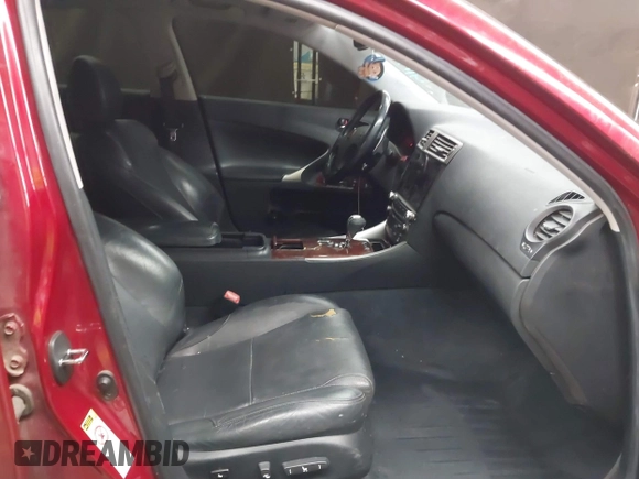 2007 Lexus IS 350 with VIN JTHBE262575016978, listed as a IAAI auction lot 42033561 with 156,474 mi miles and . Bid and sale history available at DreamBid. Image 5.