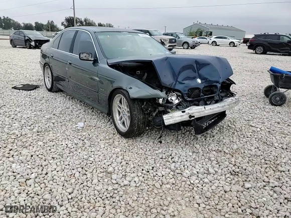 2003 BMW 5 Series 525iA with VIN WBADT43433G034716, listed as a Copart auction lot 79625414 with 122,500 mi miles and Salvage Title. Bid and sale history available at carsss.com. Image 10.