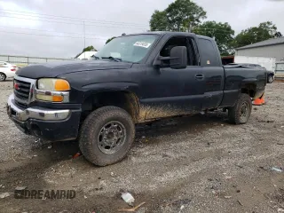 2004 GMC Sierra 2500HD SLE with VIN 1GTHK29U04E386636, listed as a Copart auction lot 64319635 with 267,365 mi miles and Salvage title. Bid and sale history available at DreamBid. Image 1.