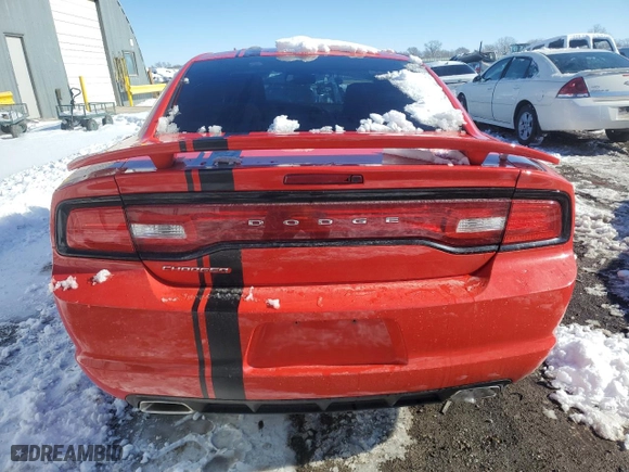 2014 Dodge Charger SXT with VIN 2C3CDXHG2EH364214, listed as a Copart auction lot 41667165 with 123,619 mi miles and Salvage Title. Bid and sale history available at carsss.com. Image 6.