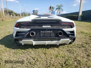 2020 Lamborghini Huracan z VIN ZHWUT5ZF5LLA15314, wystawiony jako Copart lot #58308943 z przebiegiem 11 958 mil mil oraz Szkody całkowita. Historia ofert i sprzedaży dostępna na DreamBid. Obrazek 6.