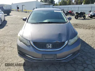 2014 Honda Civic LX with VIN 19XFB2F50EE206338, listed as a Copart auction lot 44776175 with 155,549 mi miles and Salvage Title. Bid and sale history available at DreamBid. Image 5.