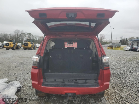 2019 Toyota 4Runner SR5 with VIN JTEZU5JR9K5198763, listed as a Copart auction lot 48118725 with 135,988 mi miles and Salvage Title. Bid and sale history available at carsss.com. Image 6.