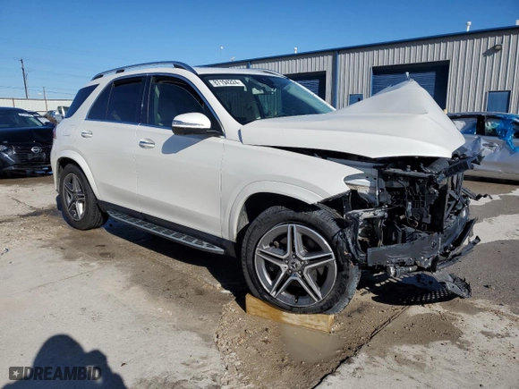 2020 Mercedes-Benz GLE with VIN 4JGFB4JB3LA216561, listed as a Copart auction lot 87194224 with 0 mi miles and Salvage Title. Bid and sale history available at carsss.com. Image 4.